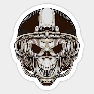 Football Skull Sticker